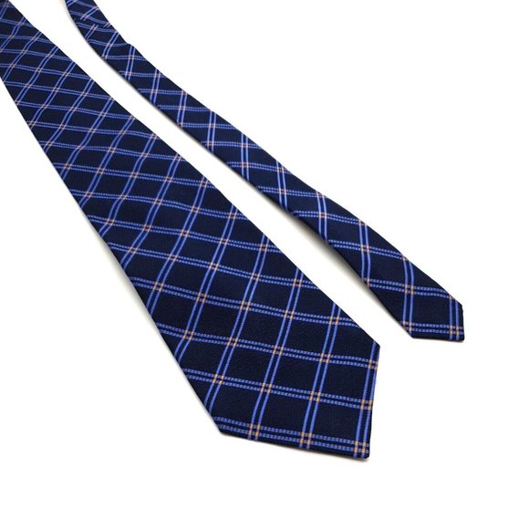 Ralph Lauren Mens Dress Tie 100% Imported Silk Accessory Business Office Blue - Picture 4 of 6